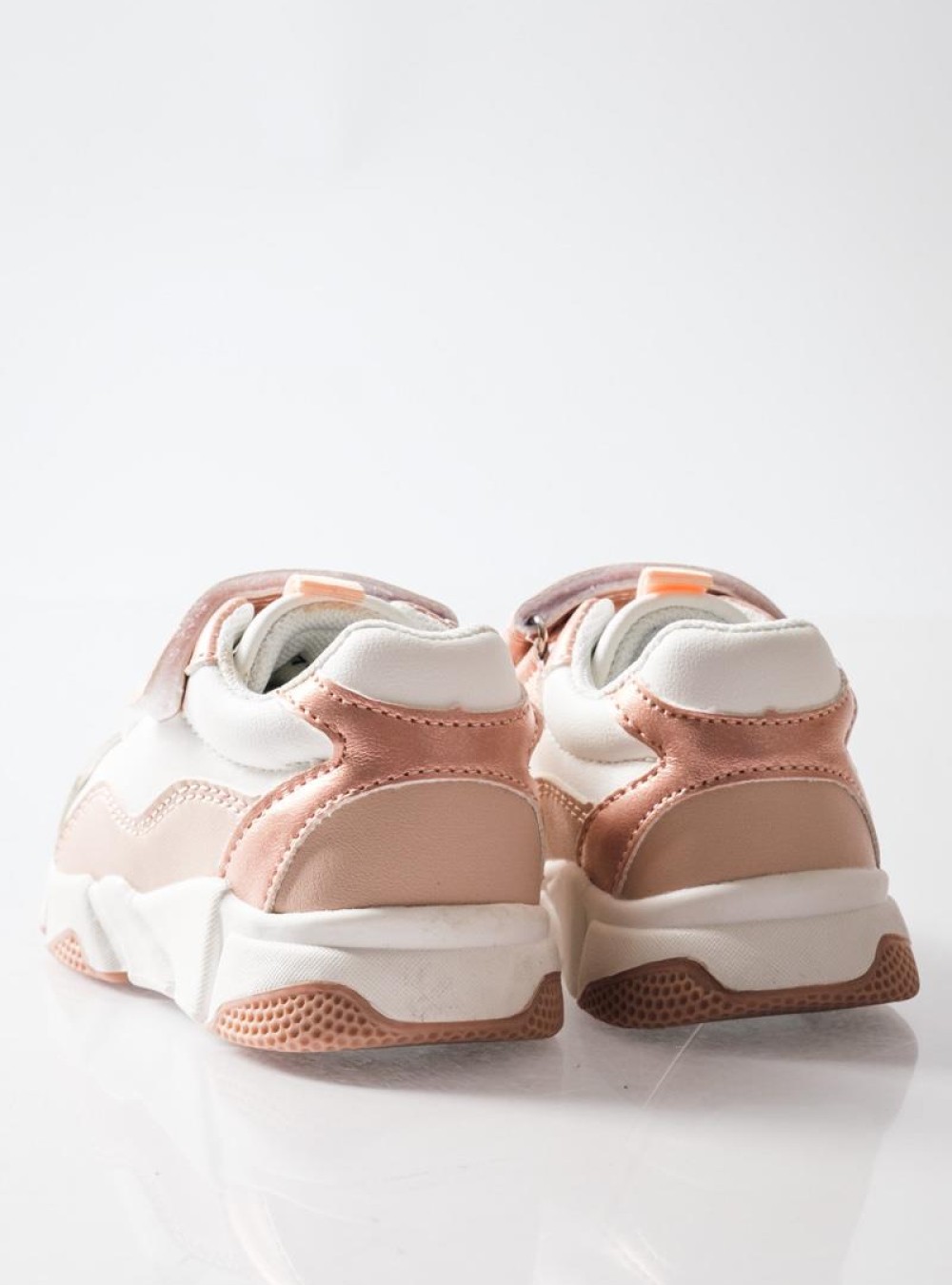 ZAK αθλητικά για κορίτσια με velcro και μοντέρνο chunky σχέδιο ΡΟΖ