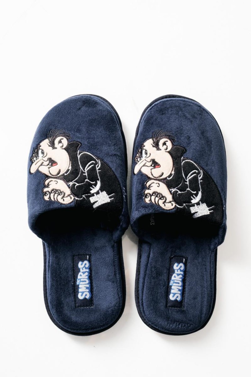 PAREX ανδρικές παντόφλες The Smurfs με μαλακή επένδυση στο πέλμα ΜΠΛΕ