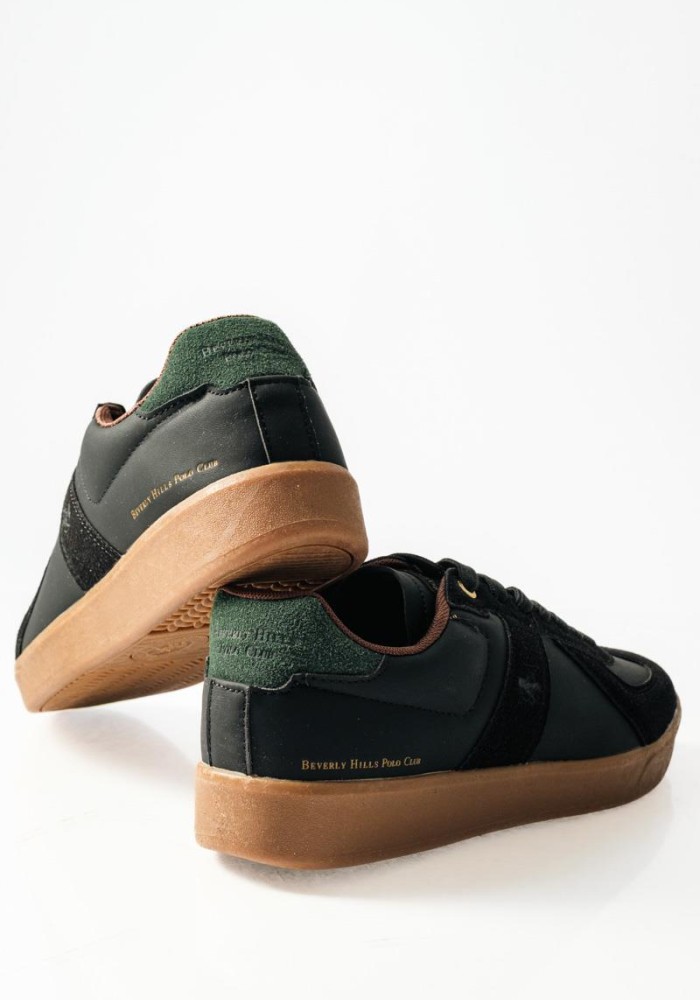 BEVERLY HILLS POLO CLUB sneaker με διχρωμία στη σόλα ΜΑΥΡΟ