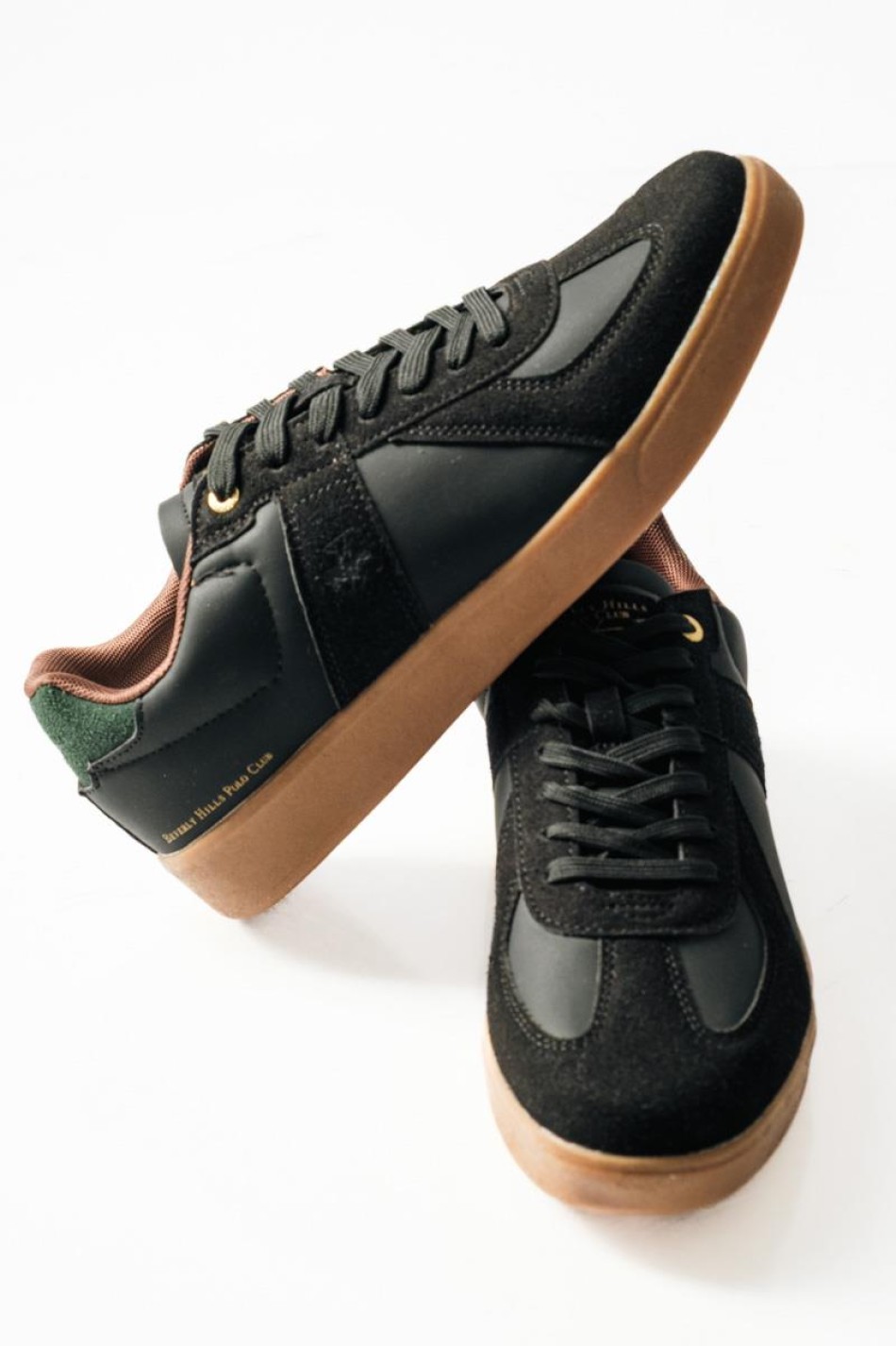 BEVERLY HILLS POLO CLUB sneaker με διχρωμία στη σόλα ΜΑΥΡΟ