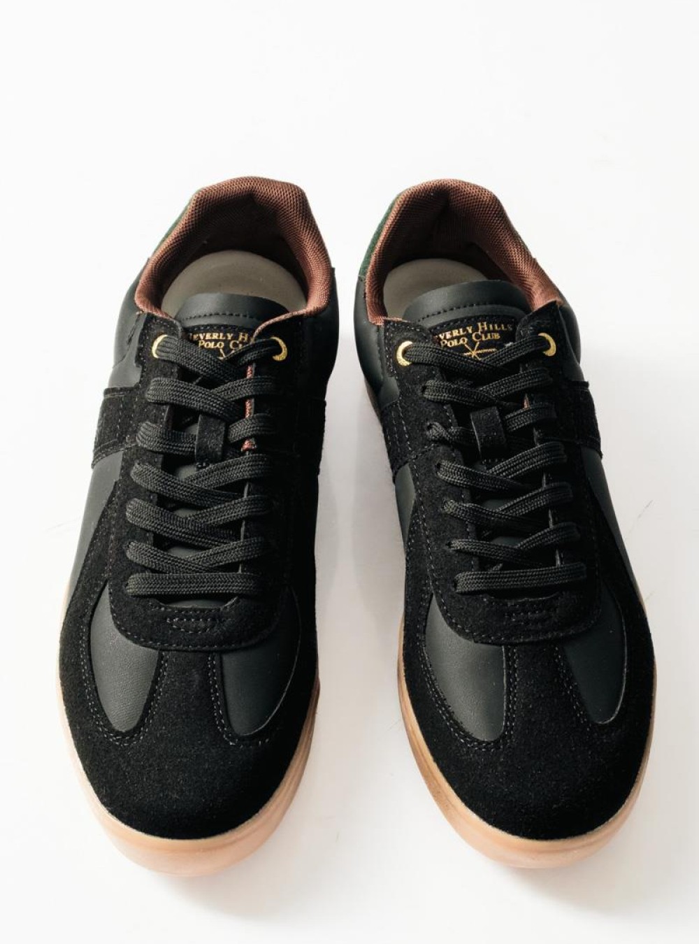 BEVERLY HILLS POLO CLUB sneaker με διχρωμία στη σόλα ΜΑΥΡΟ