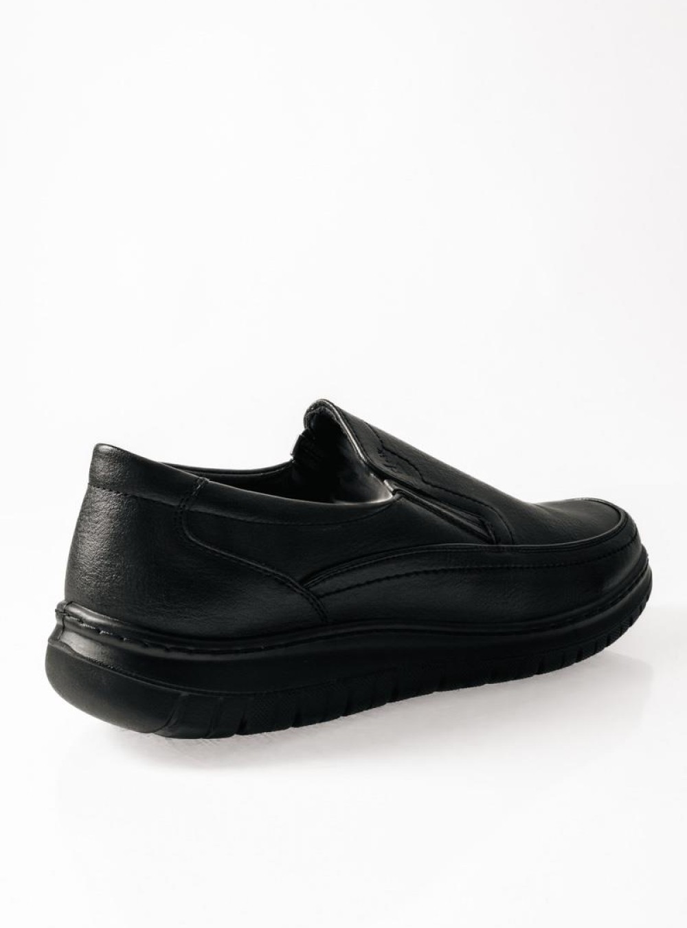 ZAK ανδρικά casual με ελαστική σόλα χωρίς κορδόνια ΜΑΥΡΟ