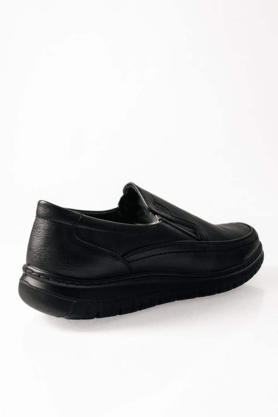 ZAK ανδρικά casual με ελαστική σόλα χωρίς κορδόνια ΜΑΥΡΟ