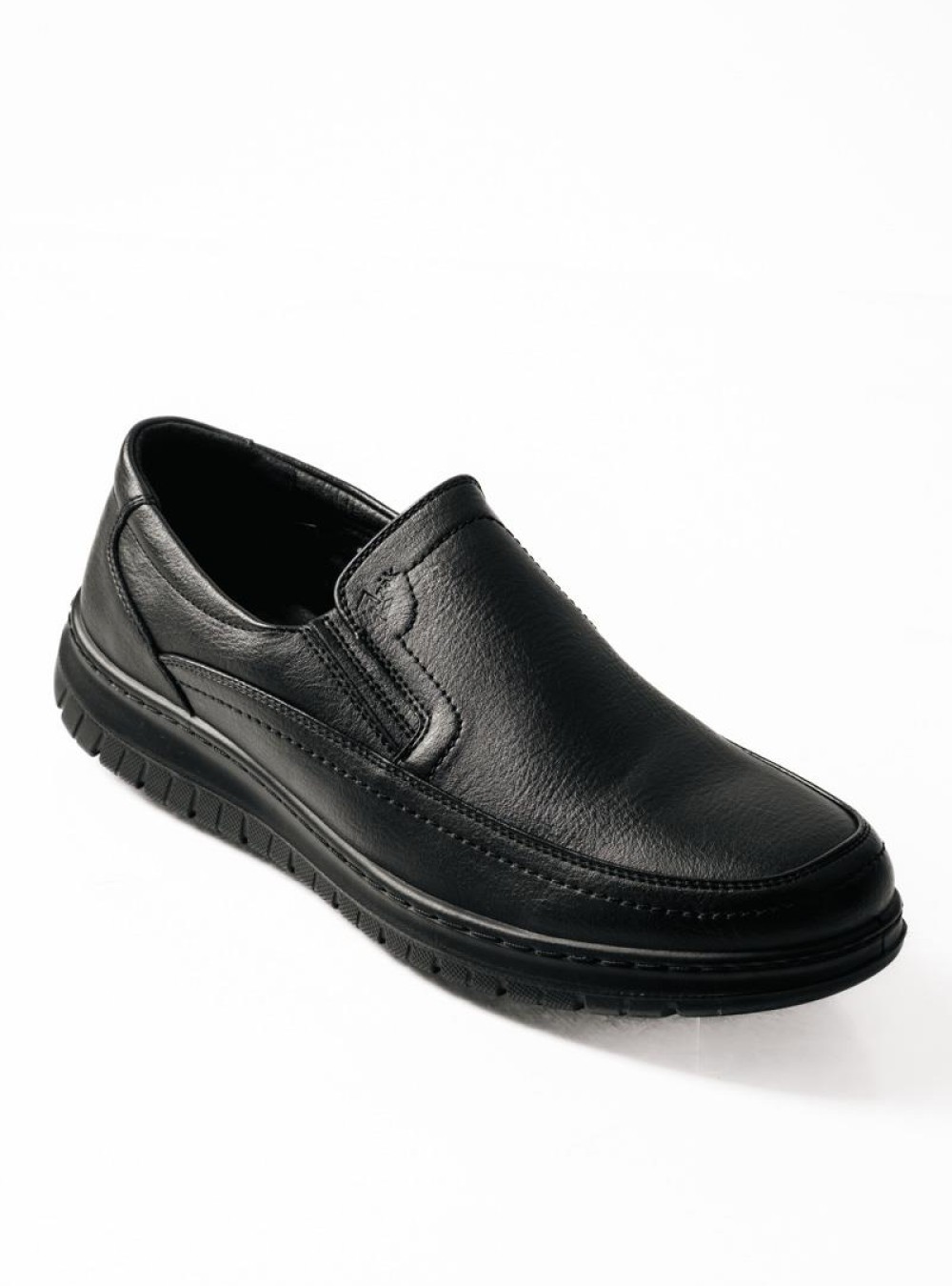 ZAK ανδρικά casual με ελαστική σόλα χωρίς κορδόνια ΜΑΥΡΟ