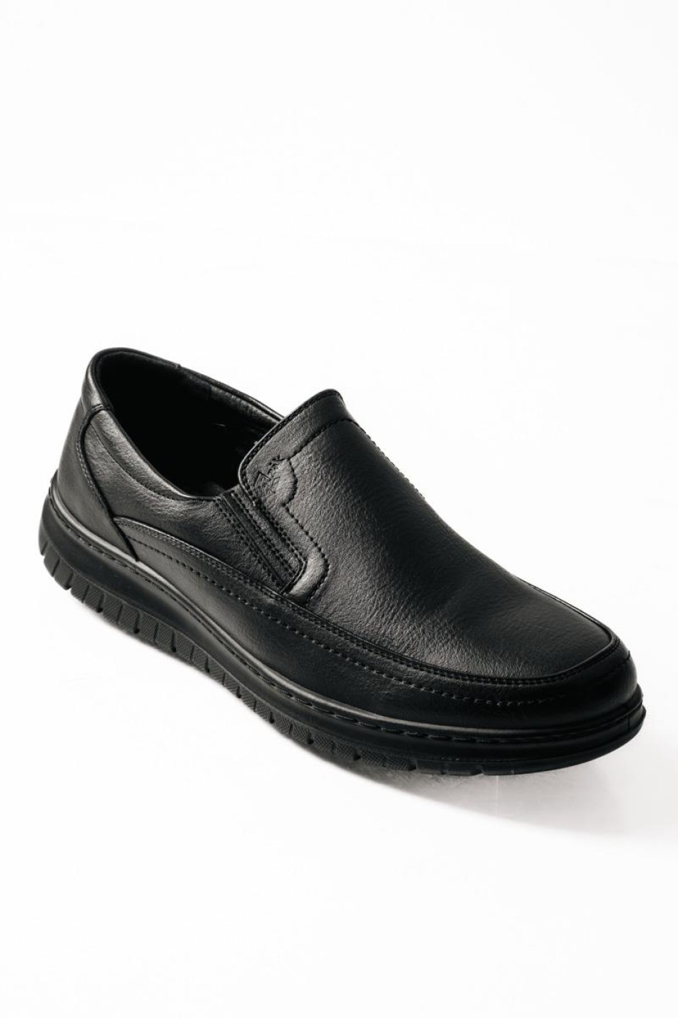 ZAK ανδρικά casual με ελαστική σόλα χωρίς κορδόνια ΜΑΥΡΟ