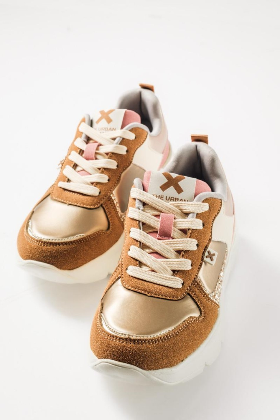 XTI chunky sneakers για κορίτσια με glitter ΜΠΕΖ