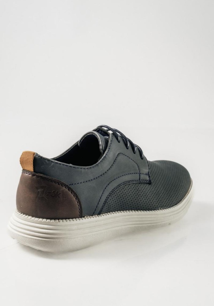 ZAK casual για αγόρια με διχρωμία και κορδόνια ΜΠΛΕ
