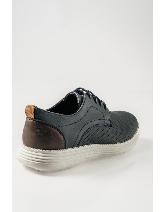 ZAK casual για αγόρια με διχρωμία και κορδόνια ΜΠΛΕ
