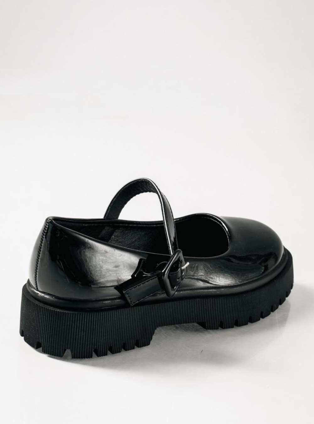 ZAK παιδικά λουστρίνι loafers με ρυθμιζόμενη μπαρέτα ΜΑΥΡΟ