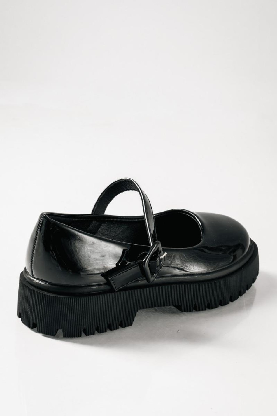 ZAK παιδικά λουστρίνι loafers με ρυθμιζόμενη μπαρέτα ΜΑΥΡΟ