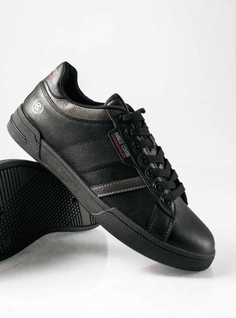 ENRICO COVERI ανδρικό αδιάβροχο sneaker ΜΑΥΡΟ ENRICO COVERI ανδρικό αδιάβροχο sneaker ΜΑΥΡΟ