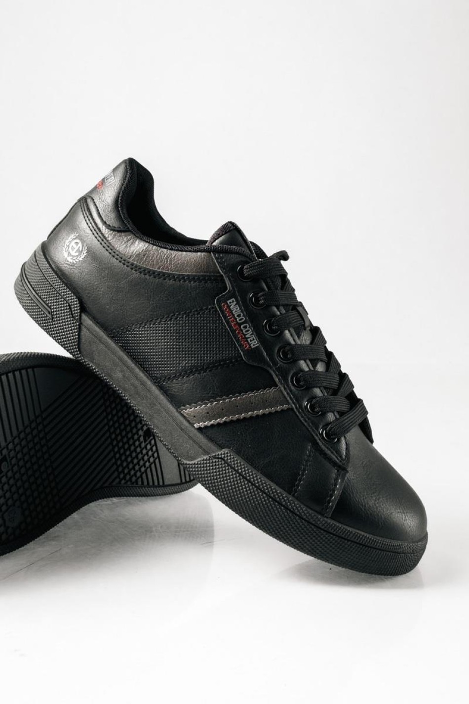 ENRICO COVERI ανδρικό αδιάβροχο sneaker ΜΑΥΡΟ ENRICO COVERI ανδρικό αδιάβροχο sneaker ΜΑΥΡΟ
