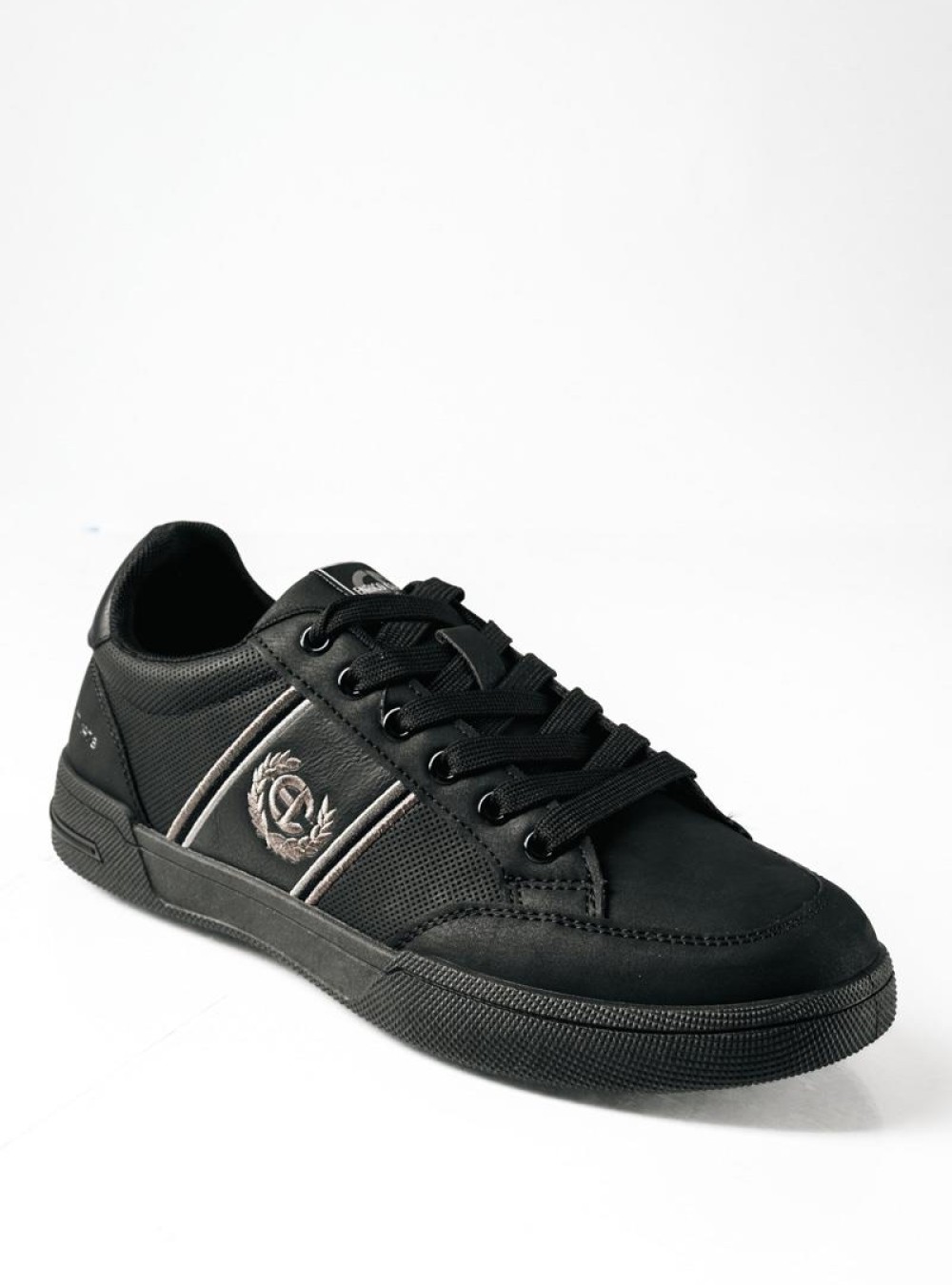ENRICO COVERI ανδρικά sneakers με διακριτικό λογότυπο ΜΑΥΡΟ ENRICO COVERI ανδρικά sneakers με διακριτικό λογότυπο ΜΑΥΡΟ