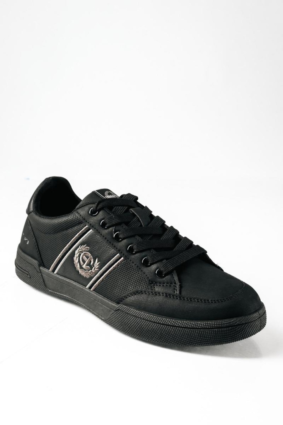 ENRICO COVERI ανδρικά sneakers με διακριτικό λογότυπο ΜΑΥΡΟ ENRICO COVERI ανδρικά sneakers με διακριτικό λογότυπο ΜΑΥΡΟ