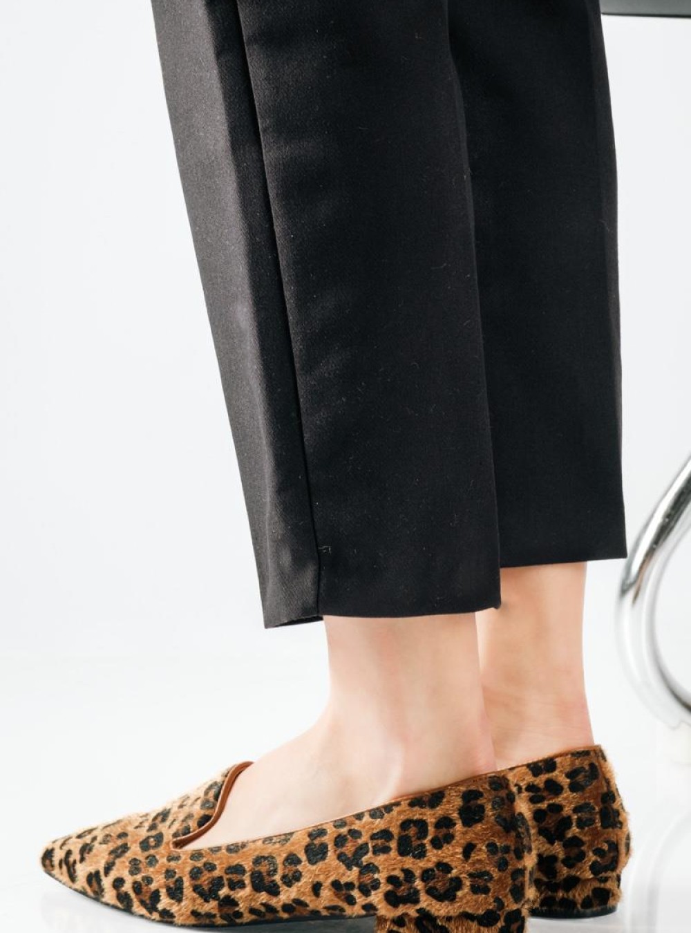 Ponyskin λεοπάρ μυτερές μπαλαρίνες Ponyskin λεοπάρ μυτερές μπαλαρίνες