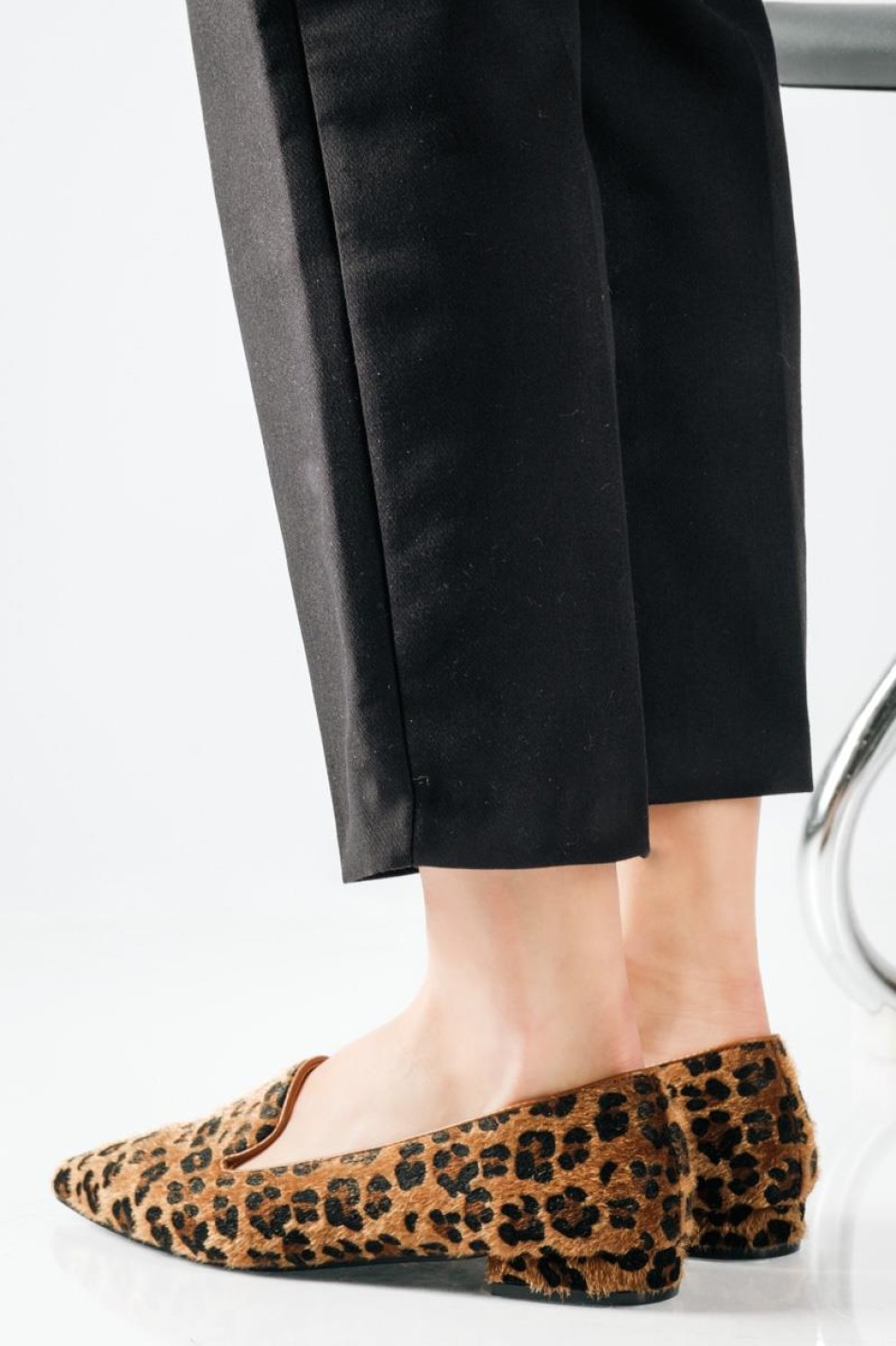 Ponyskin λεοπάρ μυτερές μπαλαρίνες Ponyskin λεοπάρ μυτερές μπαλαρίνες