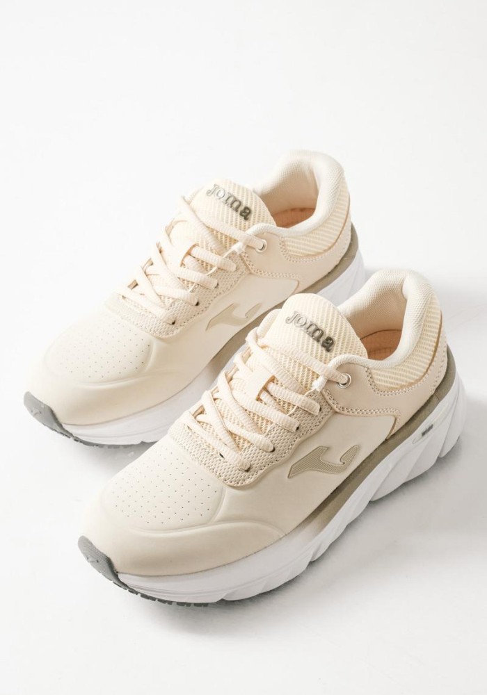 JOMA γυναικεία μπεζ sneakers με εσωτερική σόλα με αφρό μνήμης JOMA γυναικεία μπεζ sneakers με εσωτερική σόλα με αφρό μνήμης