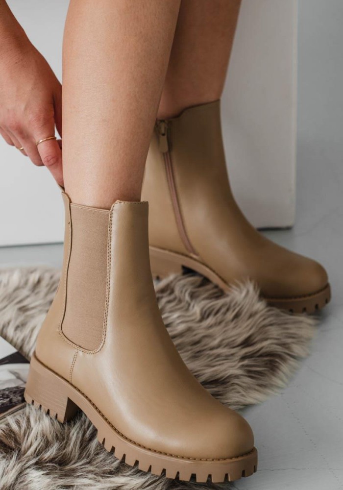 Chunky chelsea μποτάκια 420.OS333-L ΠΟΥΡΟ Chunky chelsea μποτάκια 420.OS333-L ΠΟΥΡΟ