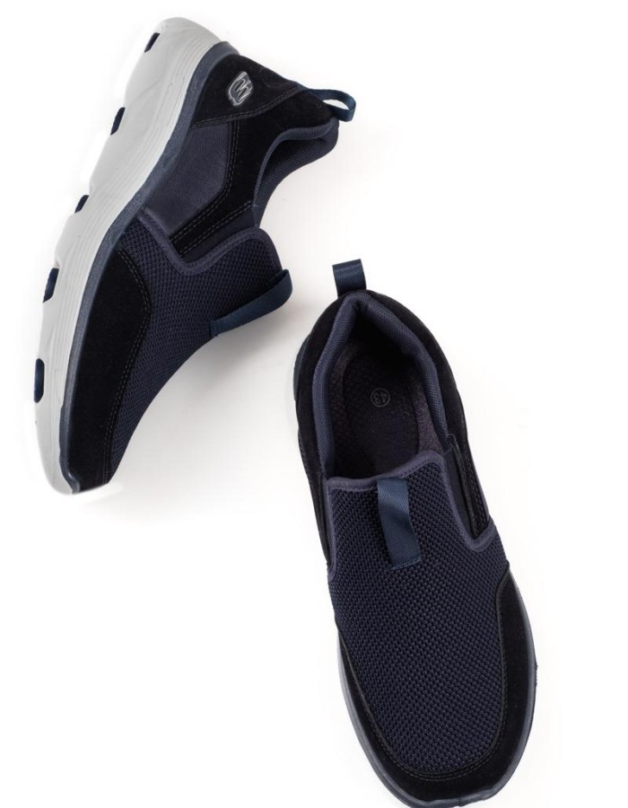 Ανδρικά casual slip on χωρίς κορδόνια σε μπλε χρώμα