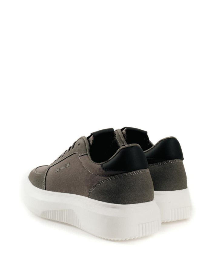 Bewild γκρι ανδρικά sneakers με λευκή σόλα