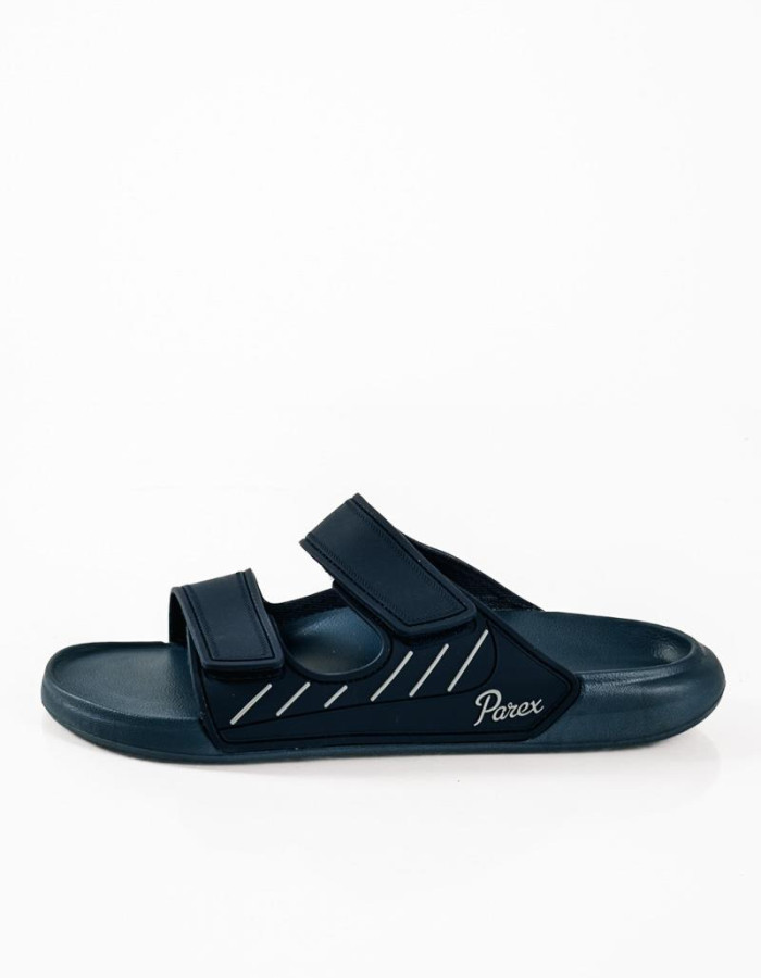 Parex ανδρικές μπλε σαγιονάρες με δύο φάσες με velcro
