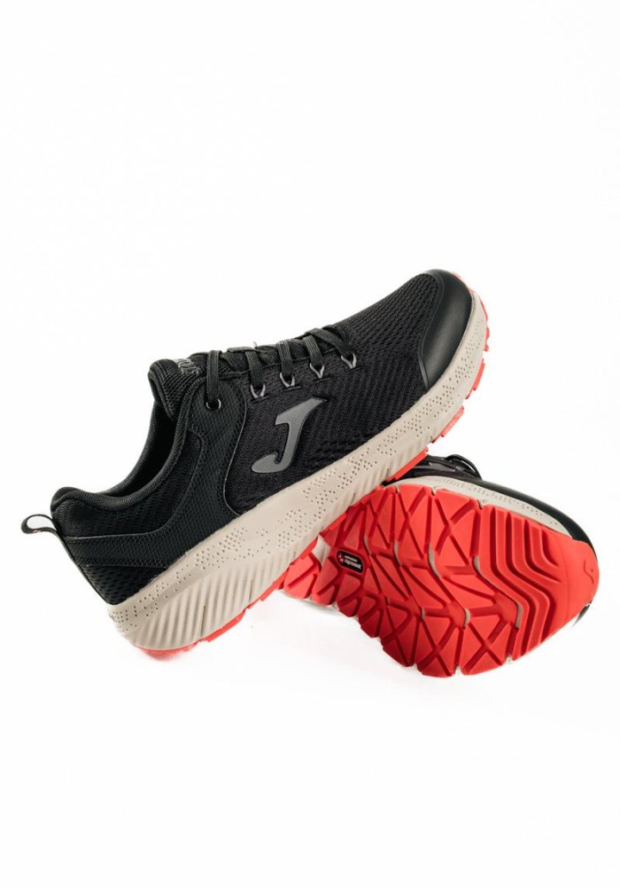 Joma μαύρα ανδρικά αθλητικά με memory foam και αντιολισθητική σόλα