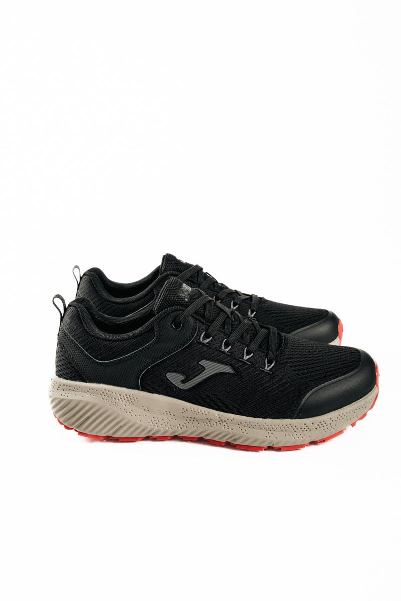 Joma μαύρα ανδρικά αθλητικά με memory foam και αντιολισθητική σόλα