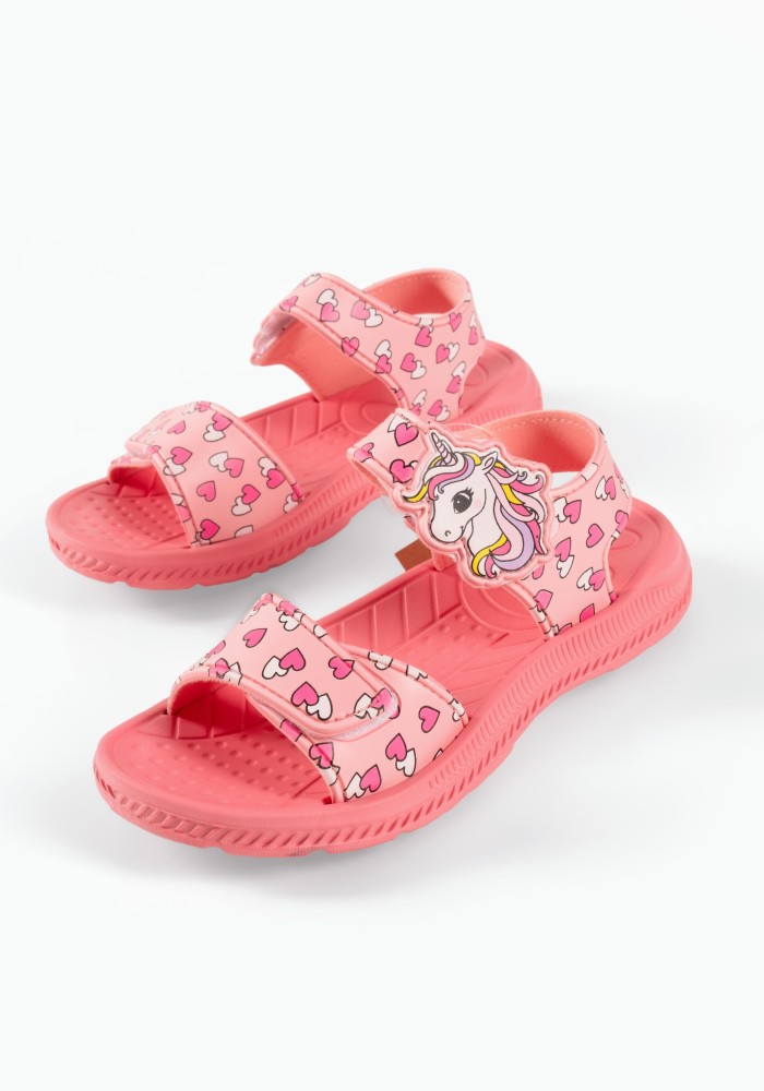 Cubanitas ροζ πέδιλα θαλάσσης για κορίτσια με velcro