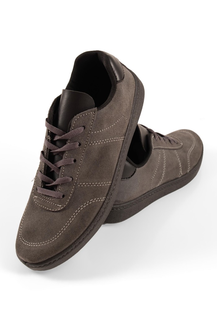 Aνδρικά γκρι casual sneaker με κορδόνια