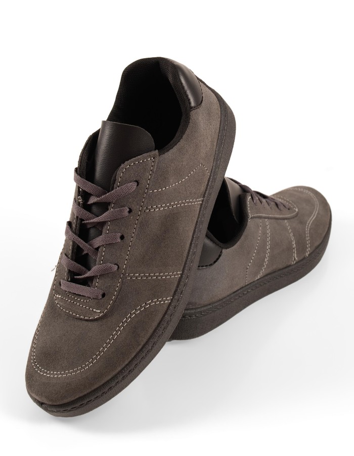 Aνδρικά γκρι casual sneaker με κορδόνια