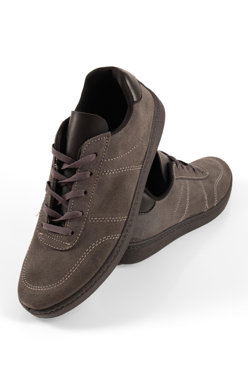 Aνδρικά γκρι casual sneaker με κορδόνια