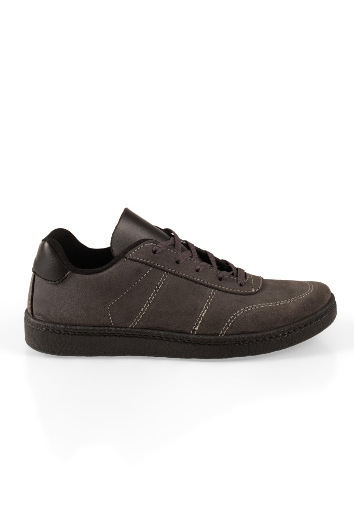 Aνδρικά γκρι casual sneaker με κορδόνια