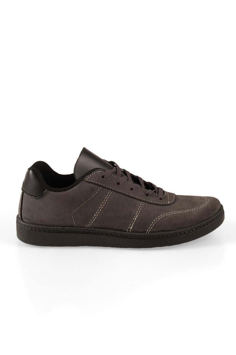 Aνδρικά γκρι casual sneaker με κορδόνια
