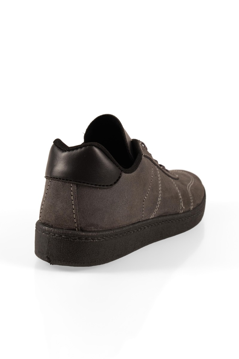 Aνδρικά γκρι casual sneaker με κορδόνια