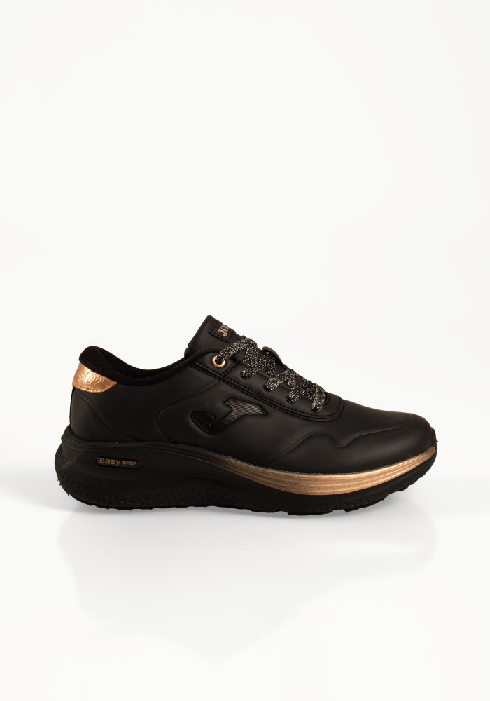 Joma Sintra Lady μαύρα γυναικεία αθλητικά με χρυσές λεπτομέρειες