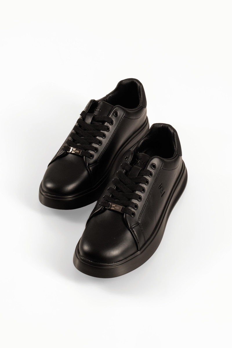 Zak μαύρα ανδρικά sneakers με κορδόνια και χοντρή σόλα