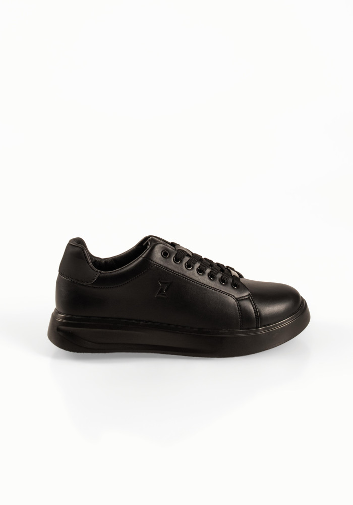 Zak μαύρα ανδρικά sneakers με κορδόνια και χοντρή σόλα