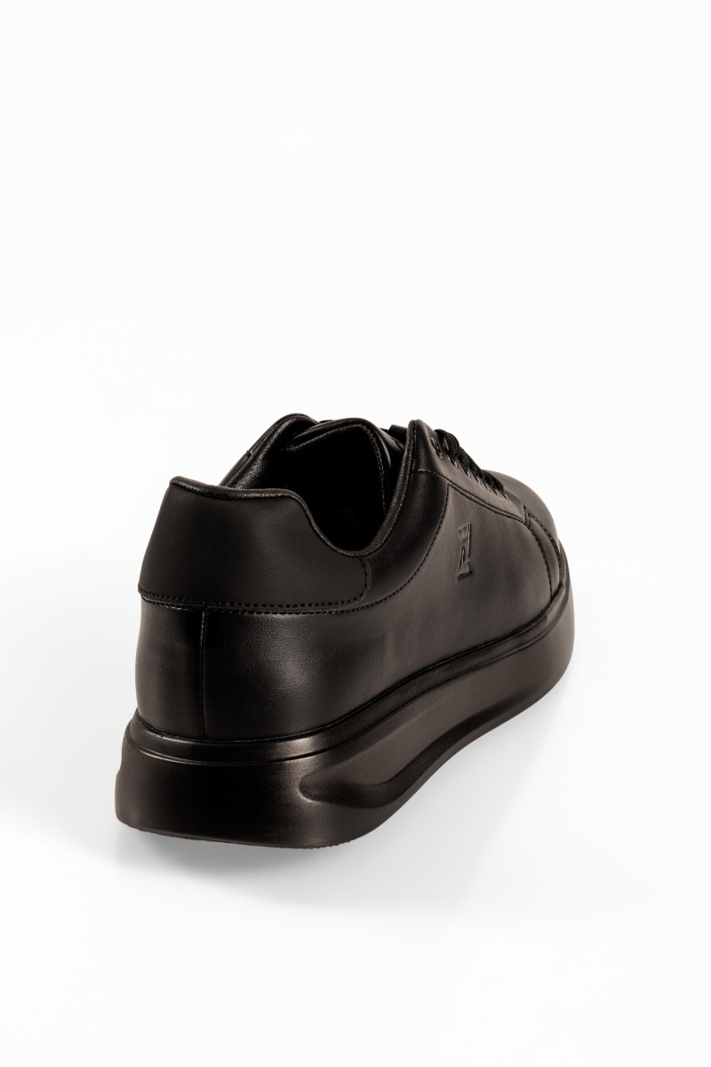 Zak μαύρα ανδρικά sneakers με κορδόνια και χοντρή σόλα