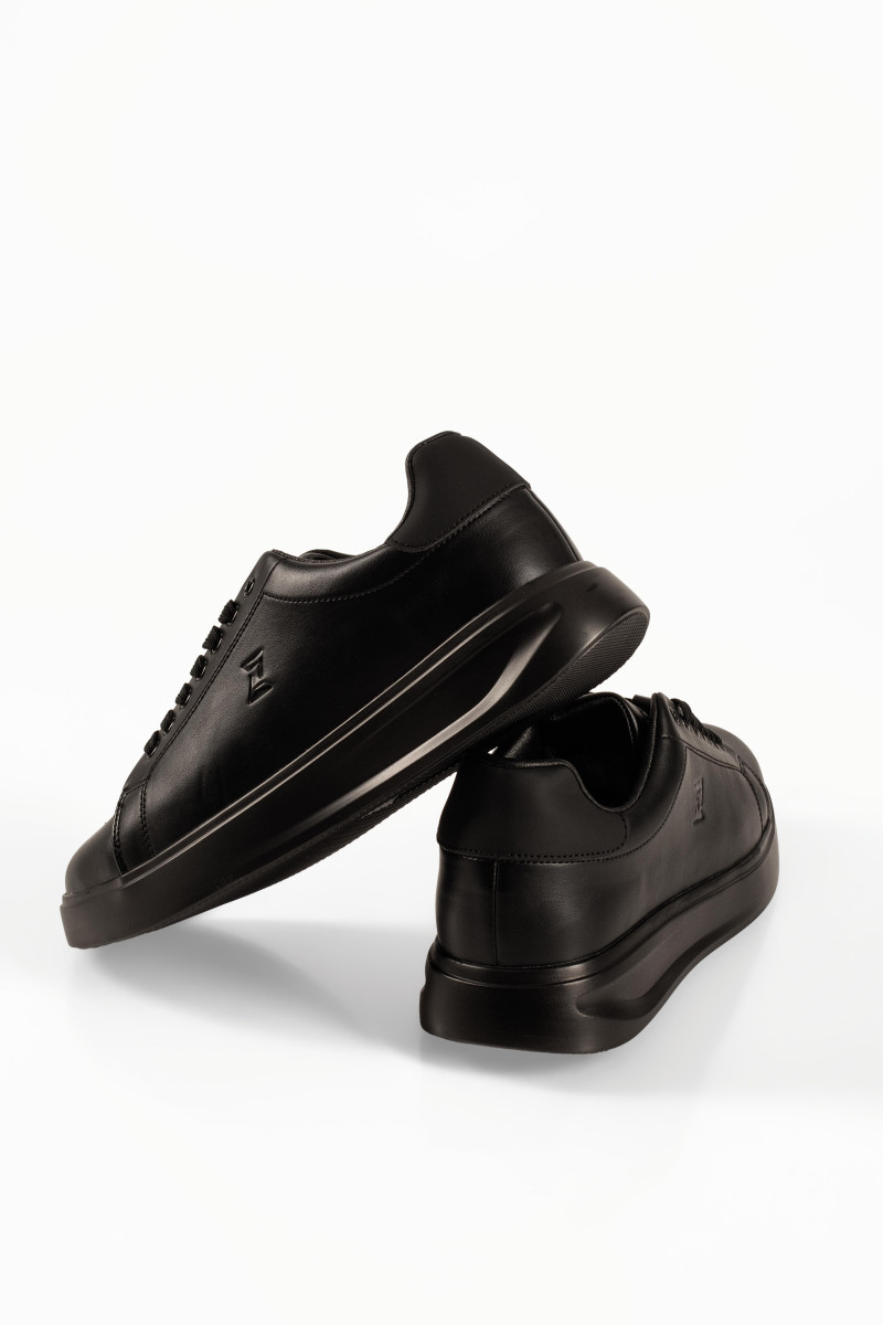 Zak μαύρα ανδρικά sneakers με κορδόνια και χοντρή σόλα