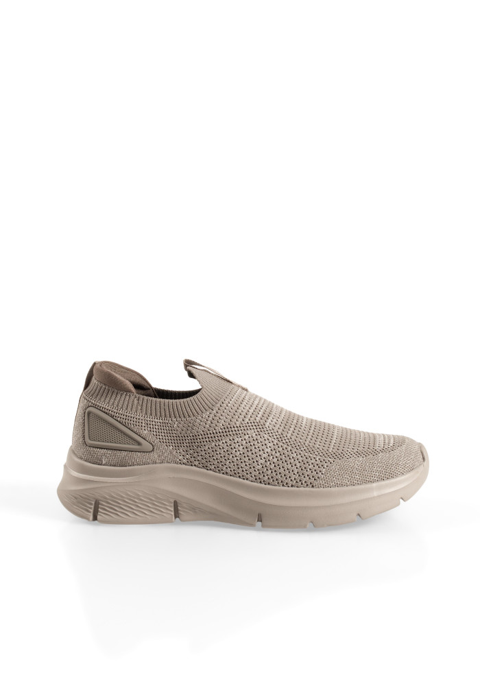 Γκρι ανδρικά sneakers της Xti από διαπνέον υφασμάτινο υλικό
