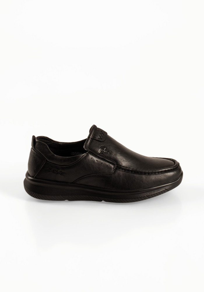 Zak μαύρα ανδρικά παπούτσια slip-on με διακοσμητικά γαζιά και χαμηλή σόλα