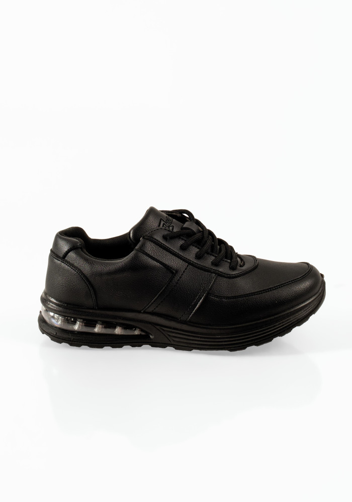 Ζak ανδρικά μαύρα sneakers με κορδόνια και αερόσολα