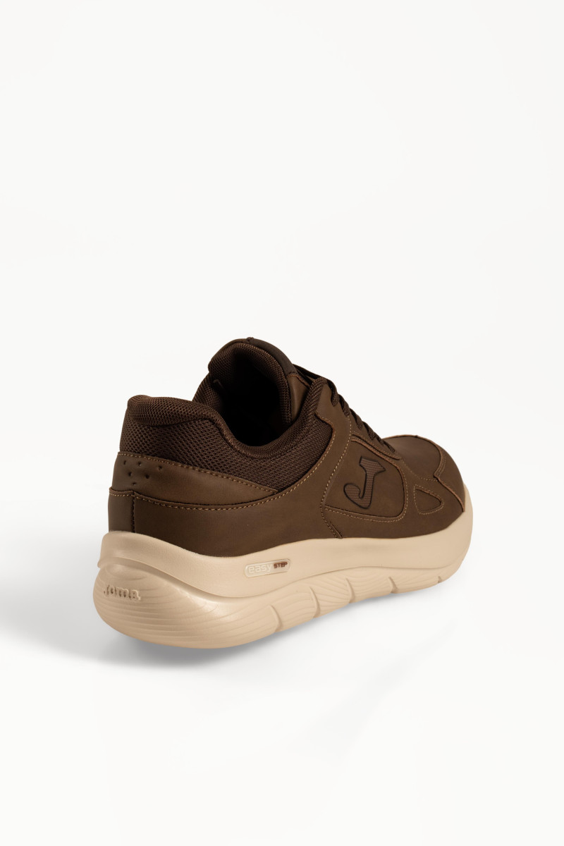 Ανδρικά sneakers Joma καφέ με κορδόνια και ανάγλυφα πλαϊνά