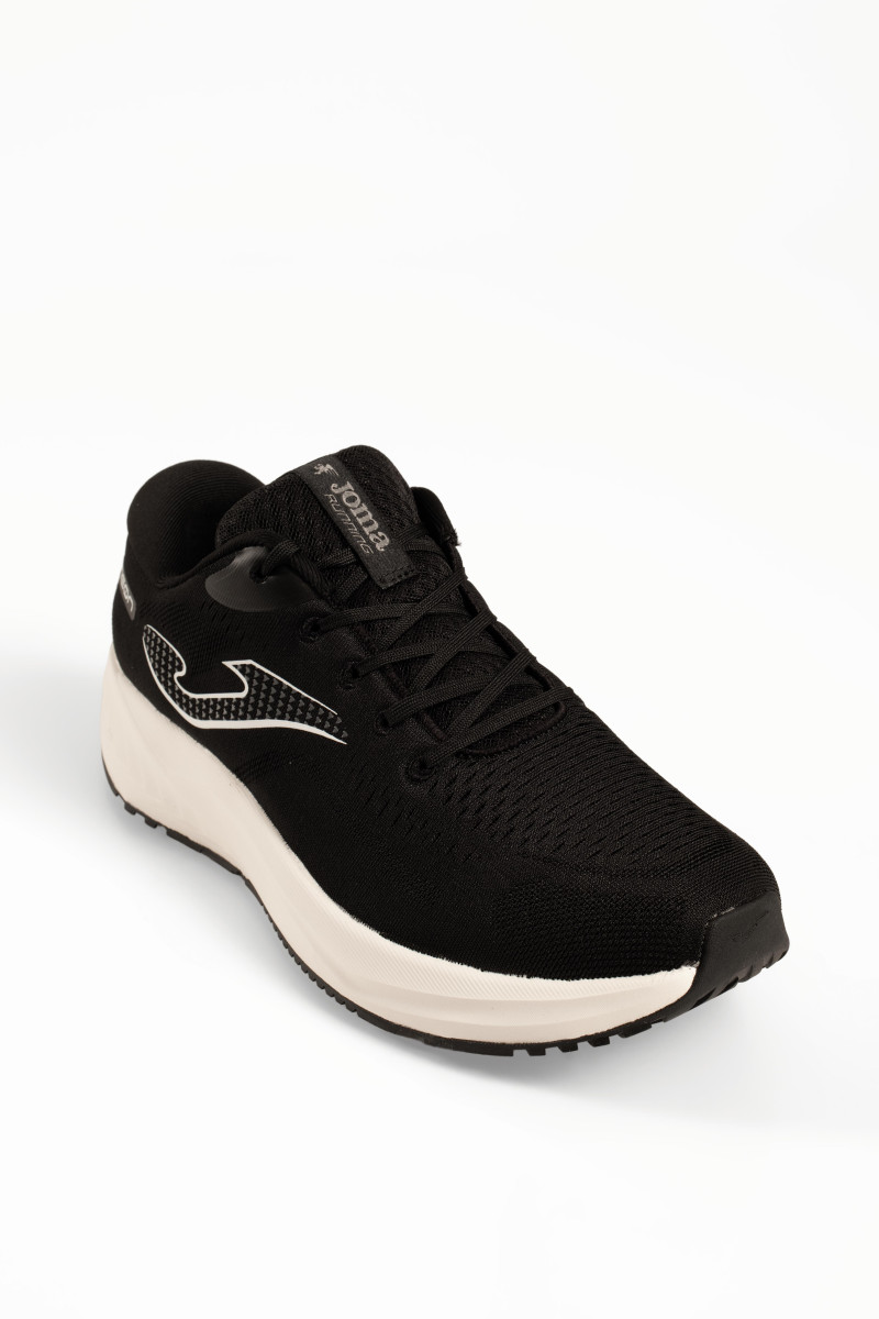 Ανδρικά sneakers Joma μαύρα running με κορδόνια και λευκή σόλα