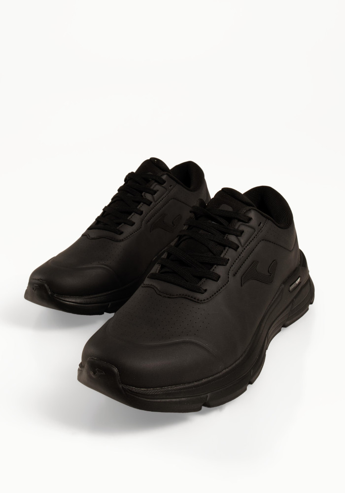 Ανδρικά sneakers Joma μαύρα casual με ανάγλυφο πλαϊνό λογότυπο