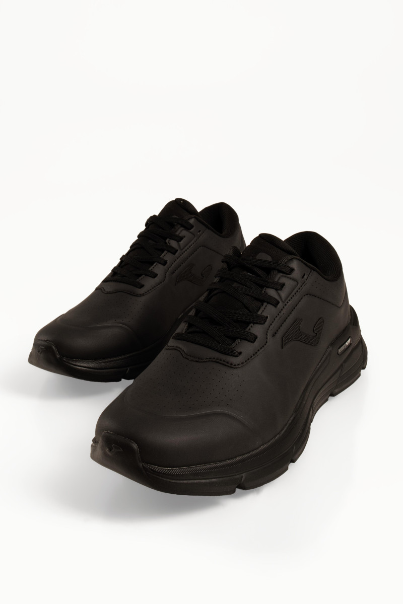 Ανδρικά sneakers Joma μαύρα casual με ανάγλυφο πλαϊνό λογότυπο