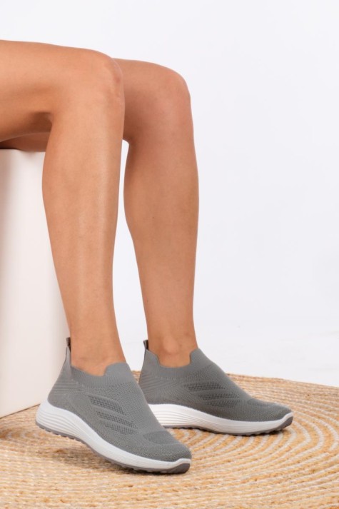 Υφασμάτινα slip-on sneakers τύπου κάλτσα 416.ZY505-F