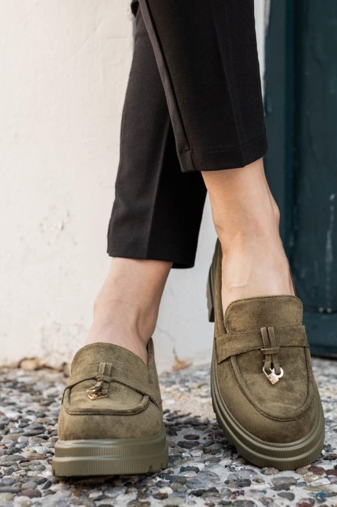 Suede loafers με chunky σόλα 396.D2730-L