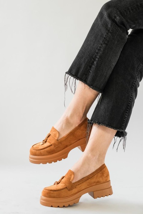 Suede loafers με chunky σόλα 396.D2730-L
