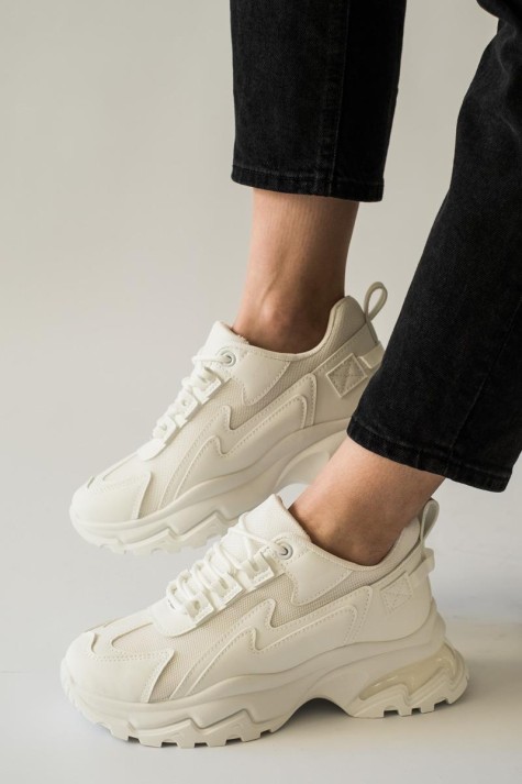 Chunky sneakers σε συνδυασμό υλικών 330.LY632-L